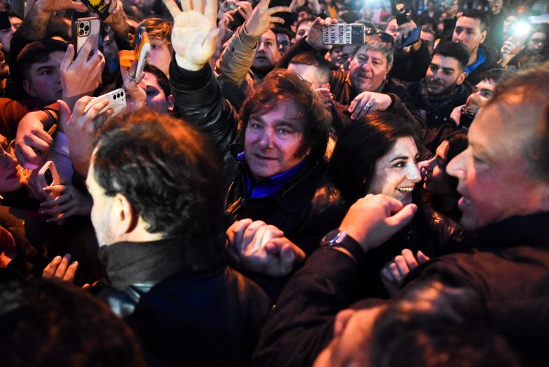 Javier Milei este lunes en Mar del Plata.