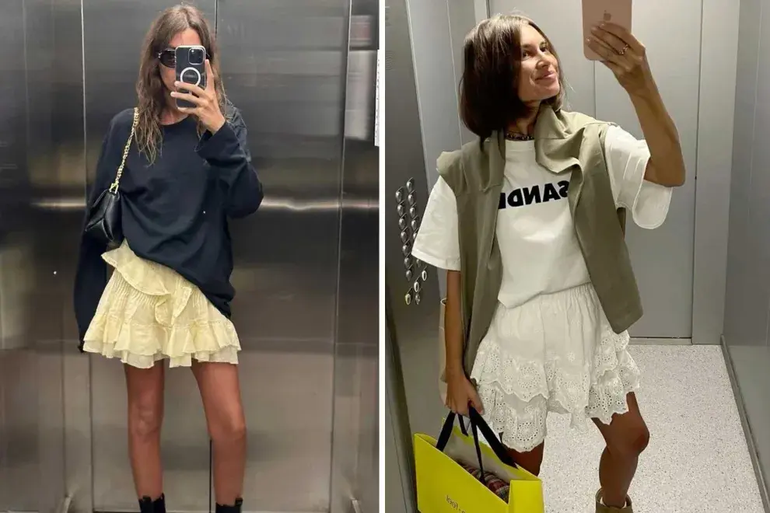 Las faldas con bolados se adaptan a distintos estilos y son ideales para el verano. Las faldas con bolados se adaptan a distintos estilos y son ideales para el verano.