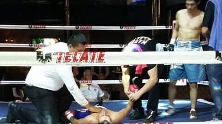 La pelea la terminé con un gancho al abdomen