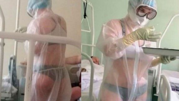 Enfermera atendía en ropa interior y ahora es modelo