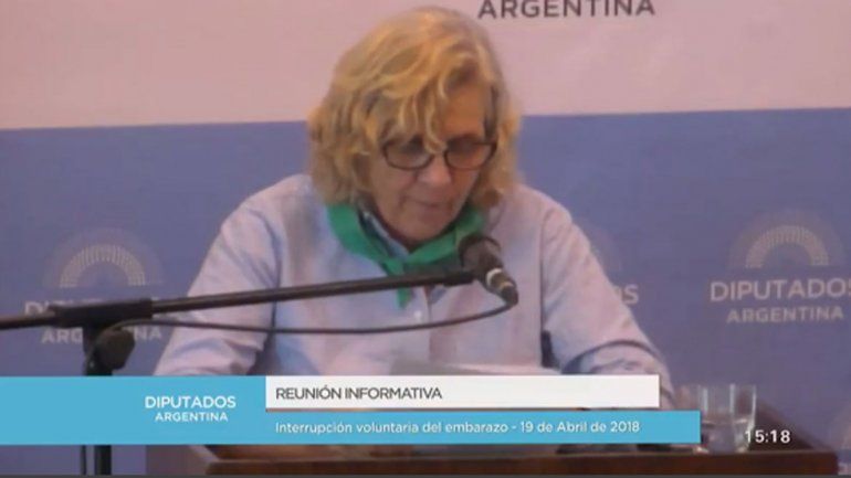 La médica neuquina Gabriela Luchetti expuso a favor del aborto en Diputados