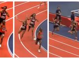 El incidente ocurrió en las finales estatales de una carrera de relevos 4x200 en Estados Unidos.