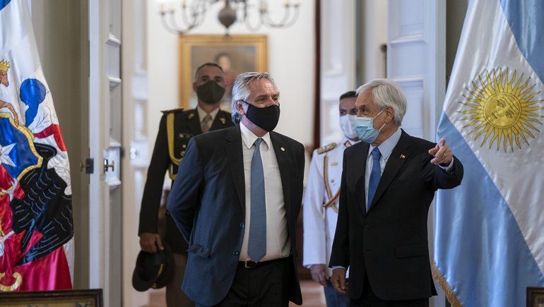 Sebastián Piñera recibió a Alberto Fernández