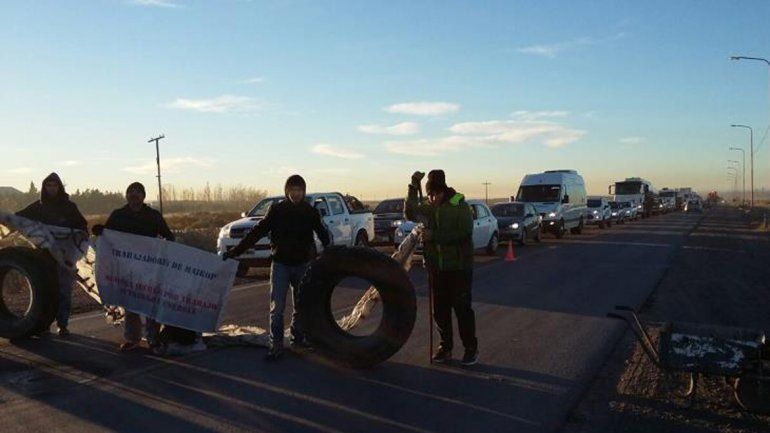 Liberaron en Plaza Huincul el doble corte sobre la Ruta 22