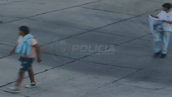 La pelea con armas blancas quedó registrada en el centro de monitoreo. La pelea con armas blancas quedó registrada en el centro de monitoreo.