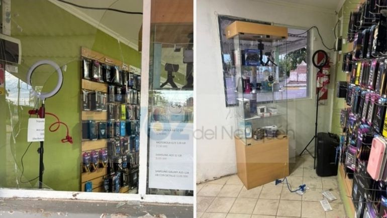 El robo se produjo en un local de informática