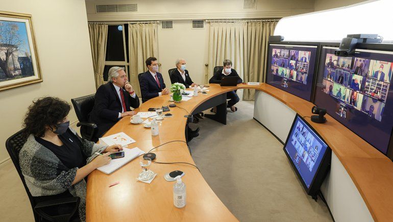 Alberto analizó con gobernadores las medidas a tomar en esta etapa de la pandemia