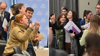 Fuerte cruce en Diputados. Fuerte cruce en Diputados.