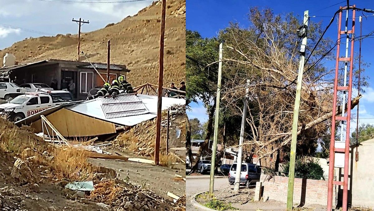 El fuerte viento golpeó el norte: tiró una casa y no hubo clases