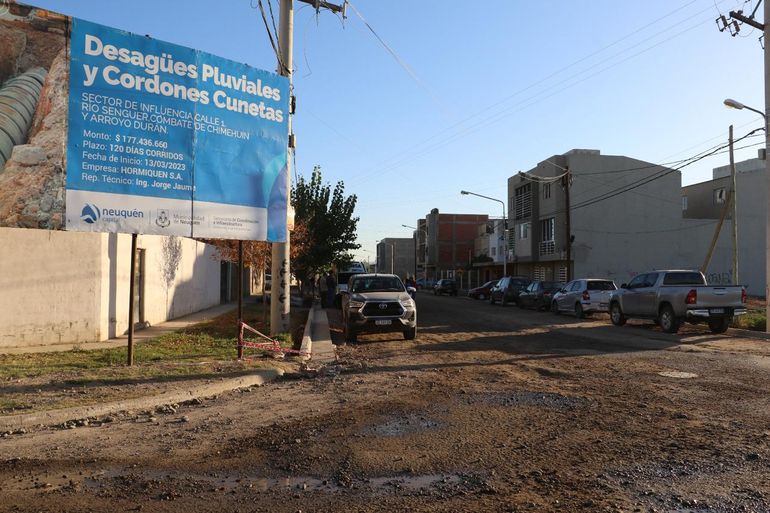 Avanzan las obras de desagües y asfalto en Los Polvorines