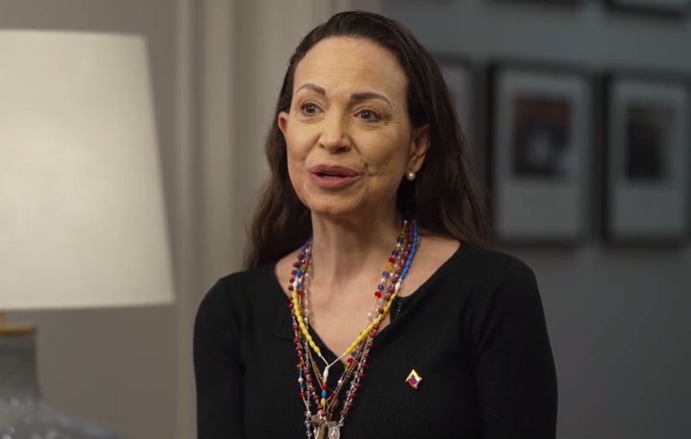 María Corina Machado, en su entrevista con la BBC. María Corina Machado, en su entrevista con la BBC.