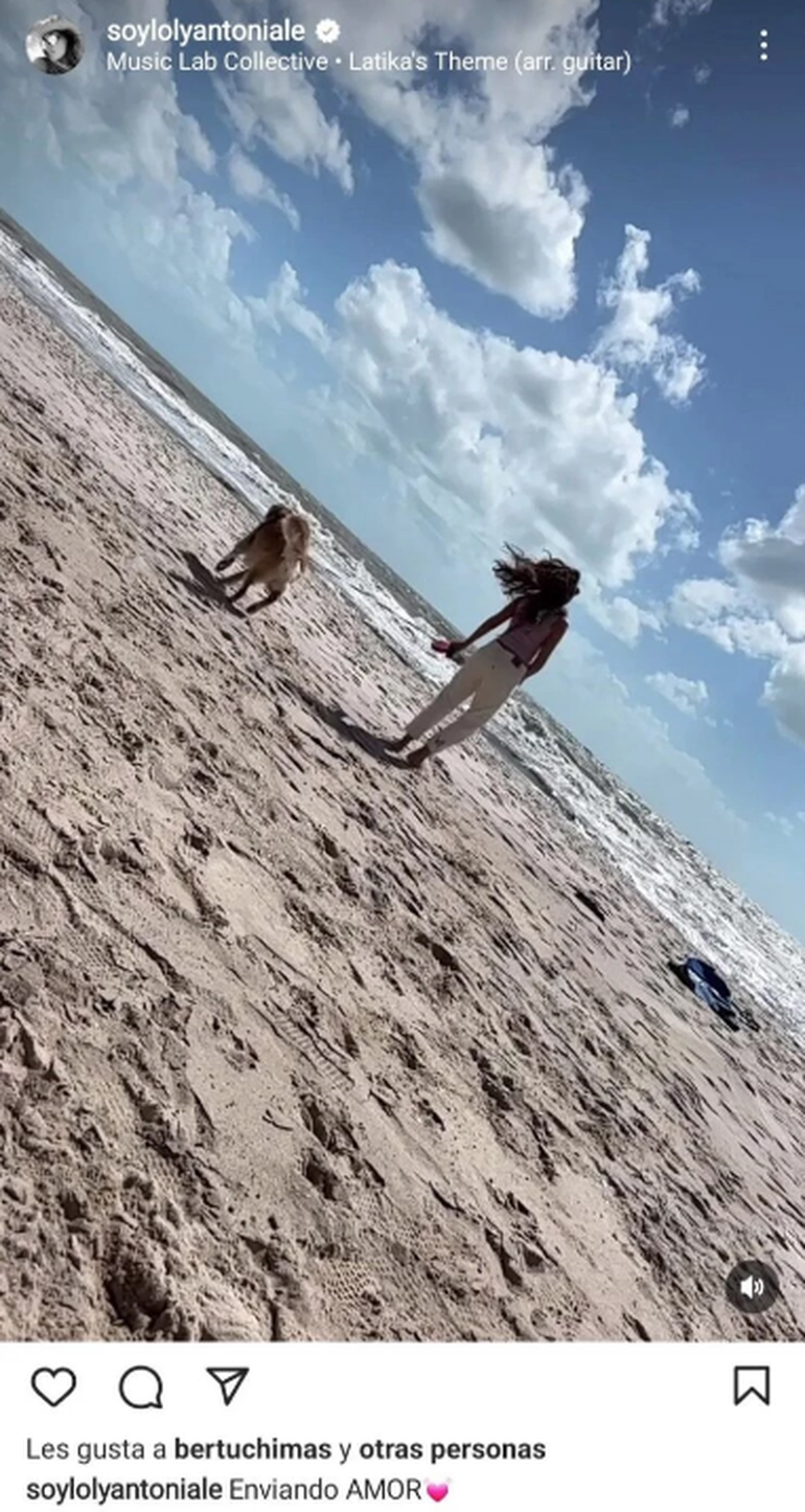 El posteo de Loly Antoniale para Jorge Rial.