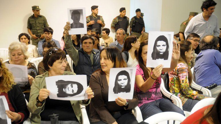 Señores jueces: Nunca Más. Ningún genocida suelto. 30 mil detenidos-desaparecidos presentes será la consigna.