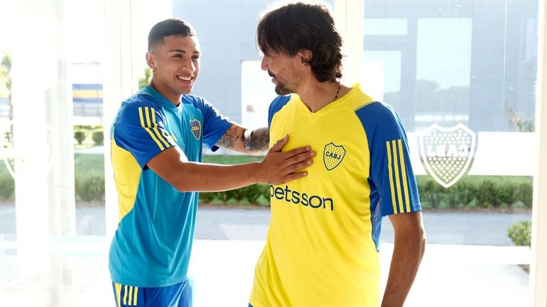 Diego Martínez en su primer entrenamiento con Boca Diego Martínez en su primer entrenamiento con Boca