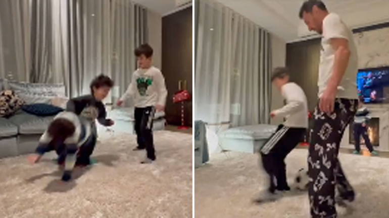 Sin piedad: el baile de Messi a sus hijos y la jugada para roja de Mateo