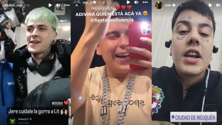 Lit Killah, YSY A y Duki en Neuquén: Tamo ready pa romper la noche