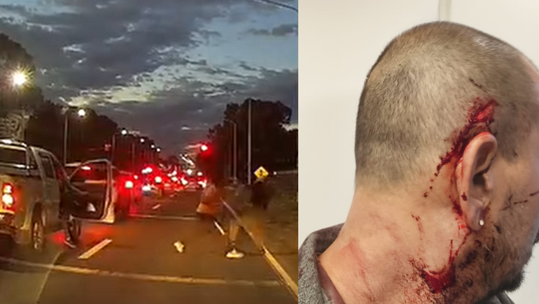 Así fue el brutal ataque a palazos en Ruta 7: buscan al violento de la Toyota Hilux