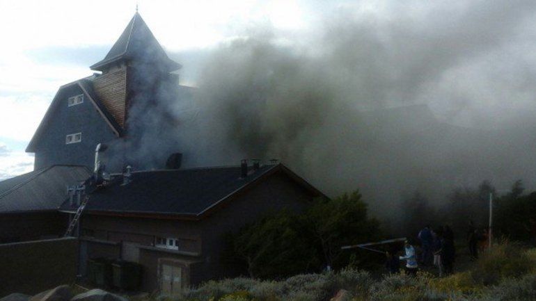 Se incendia el hotel de Cristina en El Calafate