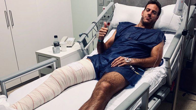 Del Potro salió bien del quirófano y ahora viene lo más difícil