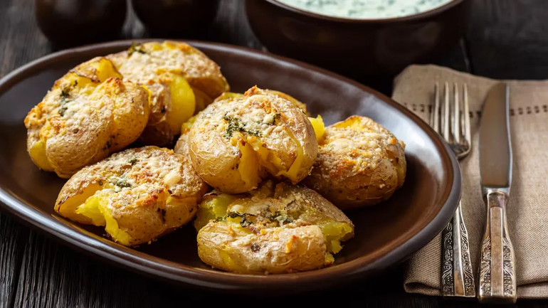 Papas smashed o papas rotas