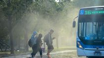 El viento fue protagonista durante el fin de semana.
