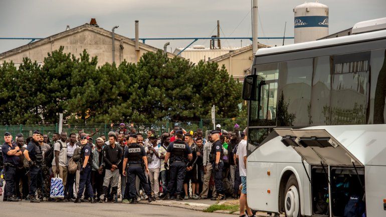 El asentamiento se había montado en el norte de la ciudad.