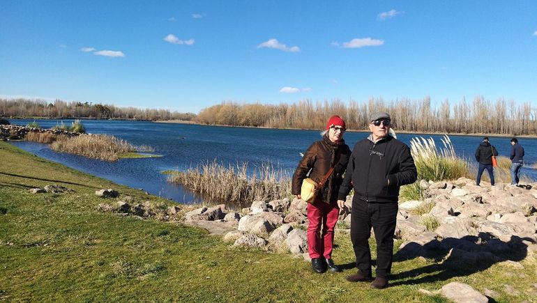 Pantaleo y Giovana, padres de Federica, visitaron Neuquén en 2015 y 2019.