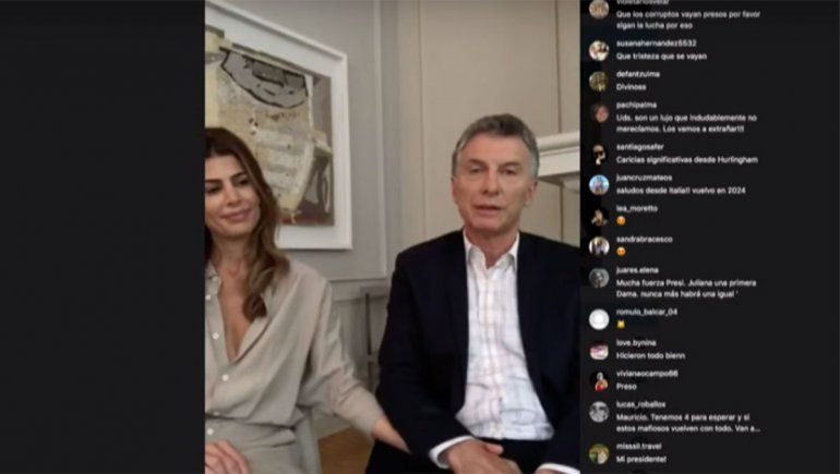 Macri se refirió al futuro gobierno en un vivo de Instagram