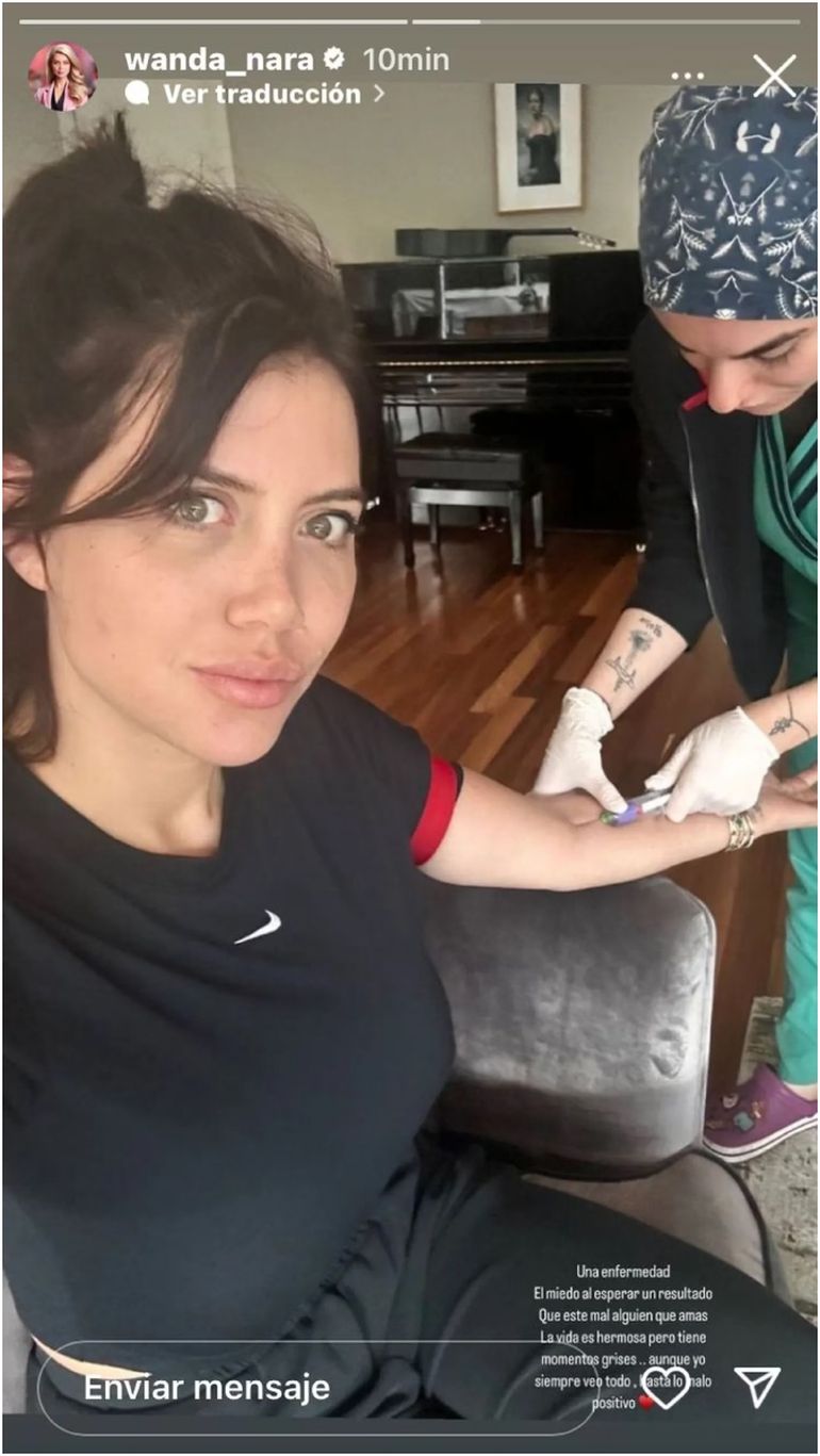 El posteo de Wanda Nara sobre su salud El posteo de Wanda Nara sobre su salud