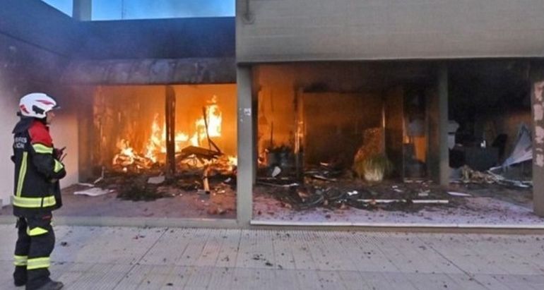Destrozos en las protestas antimineras de 2021 en Chubut. Destrozos en las protestas antimineras de 2021 en Chubut.
