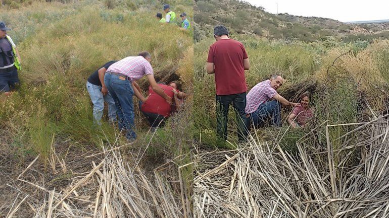 Apareció en el Cañadón de las Cabras la abuela que era buscada
