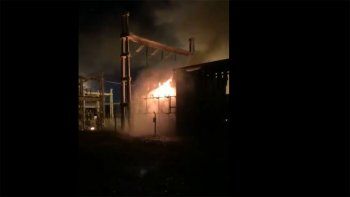 Explosión en la central térmica de Capex en Plottier