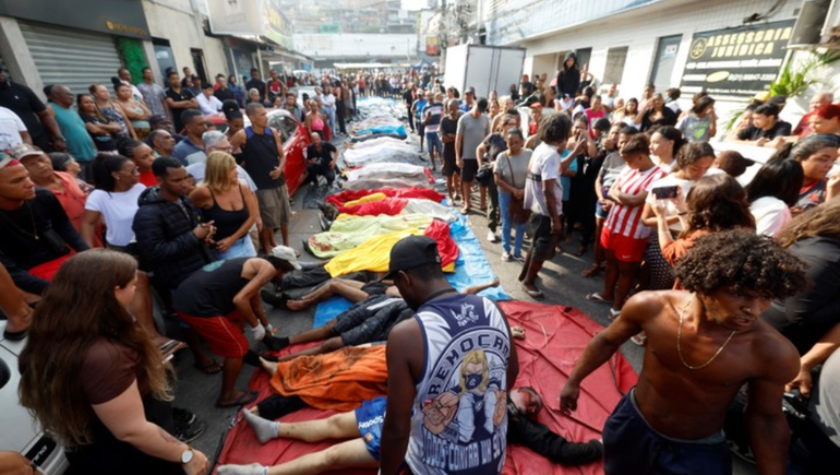 Río de Janeiro fue escenario de la operación policial más letal de su historia contra el narcotráfico. | LM Neuquen Río de Janeiro fue escenario de la operación policial más letal de su historia contra el narcotráfico.