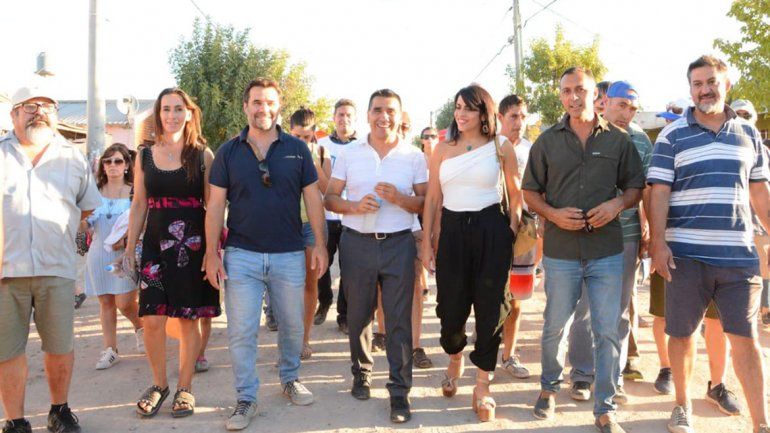 Victoria Donda recorrió Neuquén con Ramón Rioseco y Darío Martínez