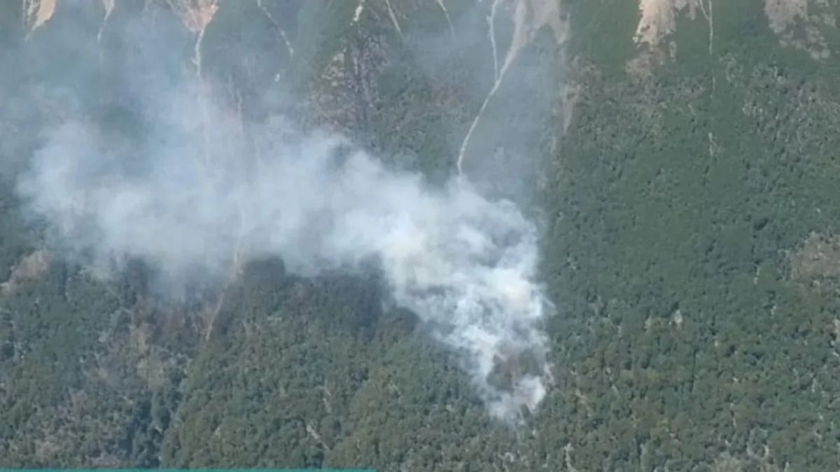 Incendio en el Parque Nacional Los Alerces, Chubut.
