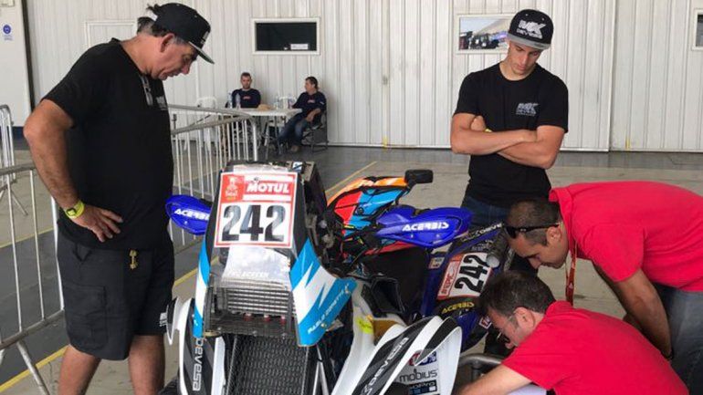 Ayer el quad pasó la verificación técnica y hoy saldrá a la ruta peruana.