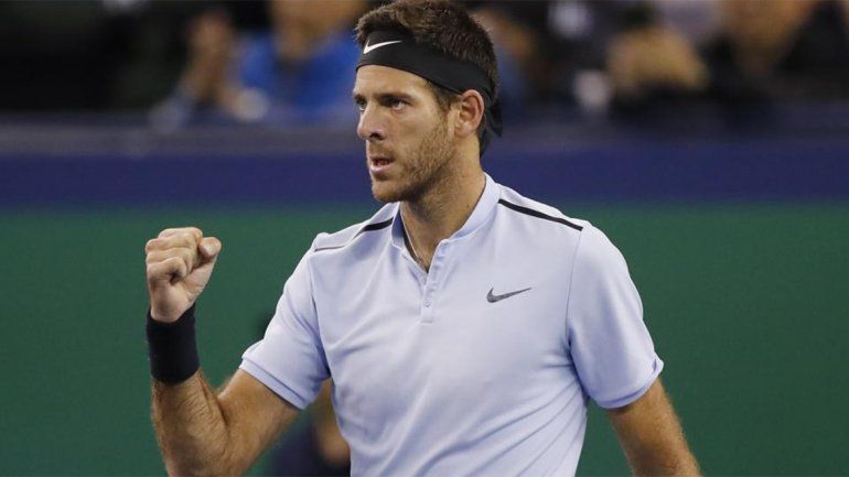Triunfazo de Del Potro, que bajó al alemán Zverev de Shanghai