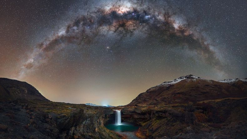 Salto del Agrio, fotografía nocturna seleccionada a nivel internacional. | LM Neuquen Salto del Agrio, fotografía nocturna seleccionada a nivel internacional.