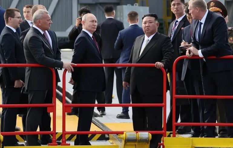 Vladimir Putin y Kim Jong-Un en una reciente visita a Moscú del líder norcoreano. Vladimir Putin y Kim Jong-Un en una reciente visita a Moscú del líder norcoreano.