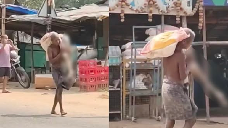 Desenterró el cuerpo de su hermana y lo llevó al banco.