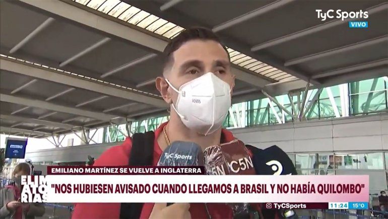 Dibu Martínez: Es algo que nunca se ha visto en el fútbol