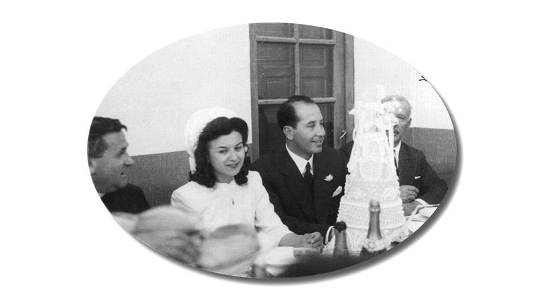 Chela y Felipe, el día de su casamiento. Chela y Felipe, el día de su casamiento.