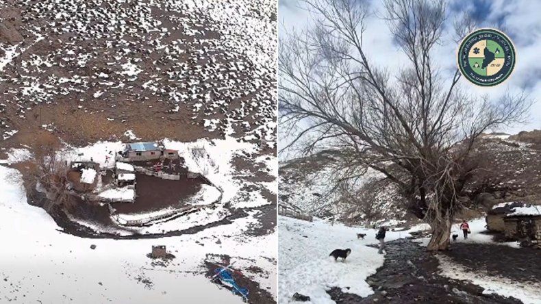 Asistieron a una pereja de ancianos aislados en medio de la montaña. | LM Neuquen Asistieron a una pereja de ancianos aislados en medio de la montaña.