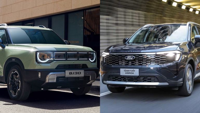 BAIC BJ30 vs Ford Territory: qué SUV conviene comprar.