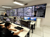 El nuevo sistema de vigilancia en el centro de monitoreo de Cipolletti.