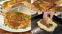 Receta de entraña con base crocante de papa y queso