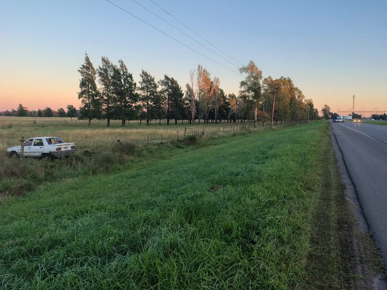 El lugar exacto en que lograron interceptar al conductor. El lugar exacto en que lograron interceptar al conductor.