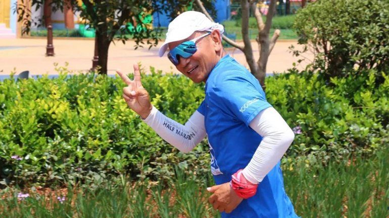 Increíble: un chino corrió 100 maratones en 100 días