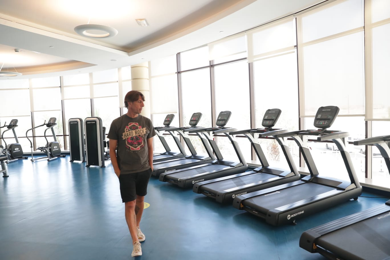 El cuerpo técnico argentino recorrió el bunker albiceleste