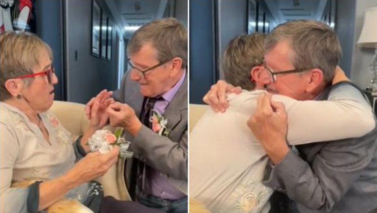 TikTok: pide matrimonio a su esposa con Alzheimer cada semana y responde que sí.